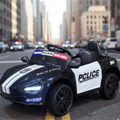 صورة سيارة أطفال كهربائية شرطة سبورت موديل 2026